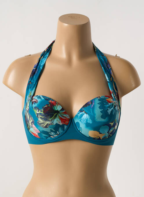 Haut de maillot de bain haut soutien-gorge moulé haut soutien-gorge moulé bleu PAIN DE SUCRE femme