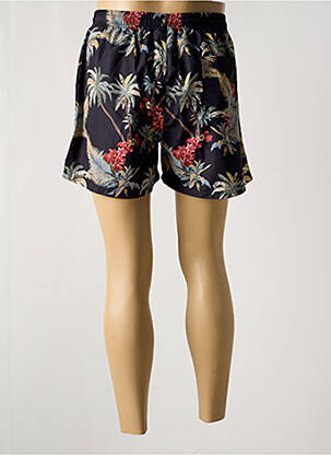 Short de bain imprimé fantaisie noir LOSAN homme