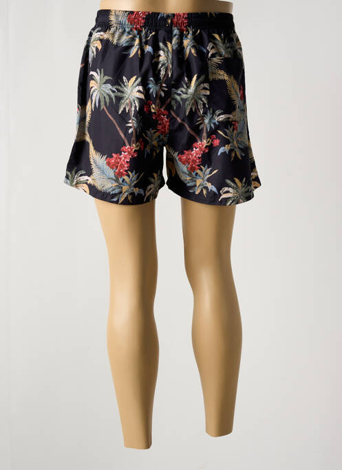 Short de bain imprimé fantaisie noir LOSAN homme