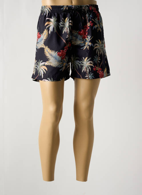 Short de bain noir LOSAN pour homme
