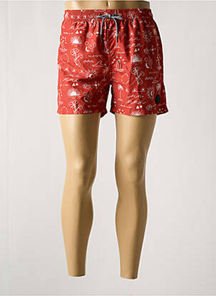 Short de bain imprimé fantaisie marron LDN homme