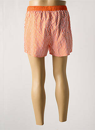 Short de bain imprimé fantaisie orange WAXX homme