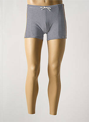 Short de bain imprimé fantaisie noir GRAIN DE SABLE homme