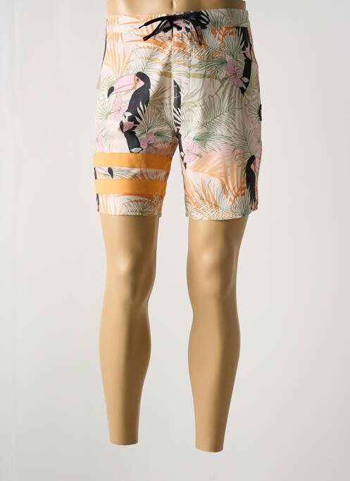 Short de bain orange HURLEY pour homme