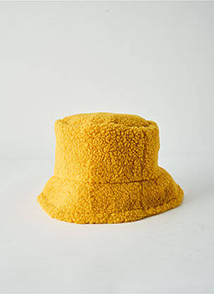 Bonnet fourrure synthétique jaune COMPAÑIA FANTASTICA femme