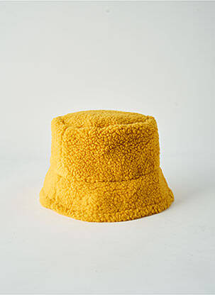 Bonnet fourrure synthétique jaune COMPAÑIA FANTASTICA femme