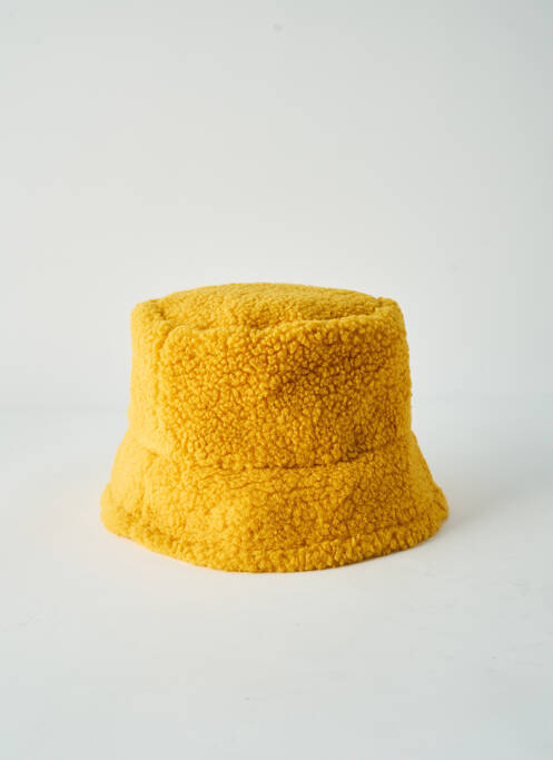 Bonnet fourrure synthétique jaune COMPAÑIA FANTASTICA femme