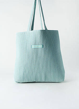 Sac forme cabas forme cabas bleu LA P'TITE CACHOTTIERE femme