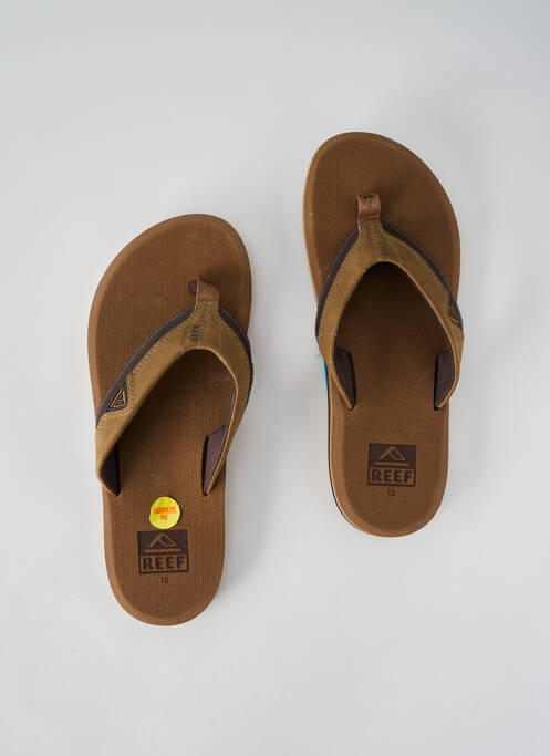 Tongs marron REEF pour homme