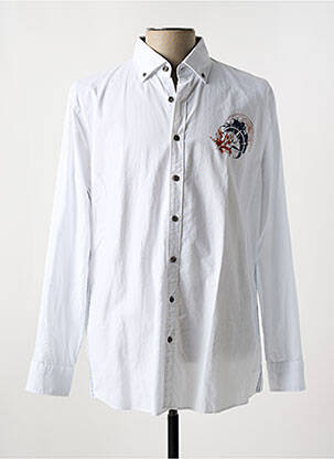 Chemise manches longues manches longues blanc OLYMP homme
