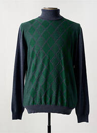 Pull col roulé manches longues manches longues vert ROY ROBSON homme