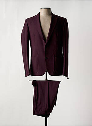 Costume de ville fermeture zippée sous rabat boutonné violet ROY ROBSON homme