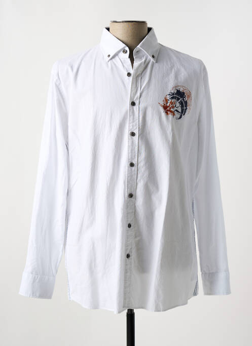 Chemise manches longues blanc OLYMP pour homme