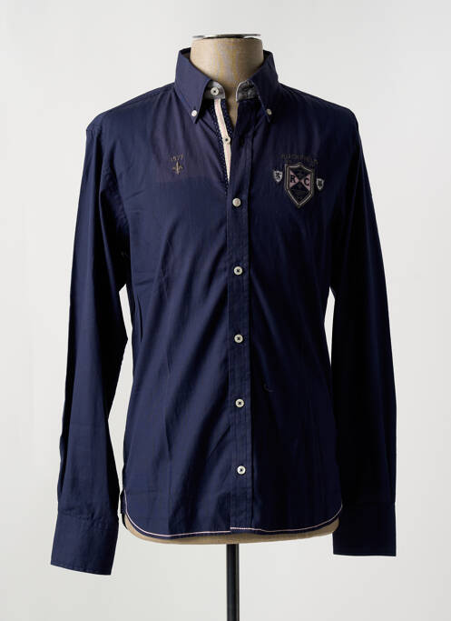 Chemise manches longues bleu RUCKFIELD pour homme