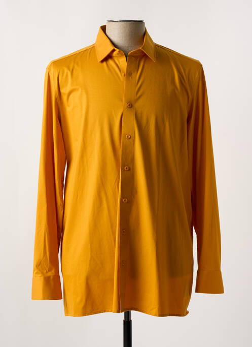 Chemise manches longues jaune OLYMP pour homme