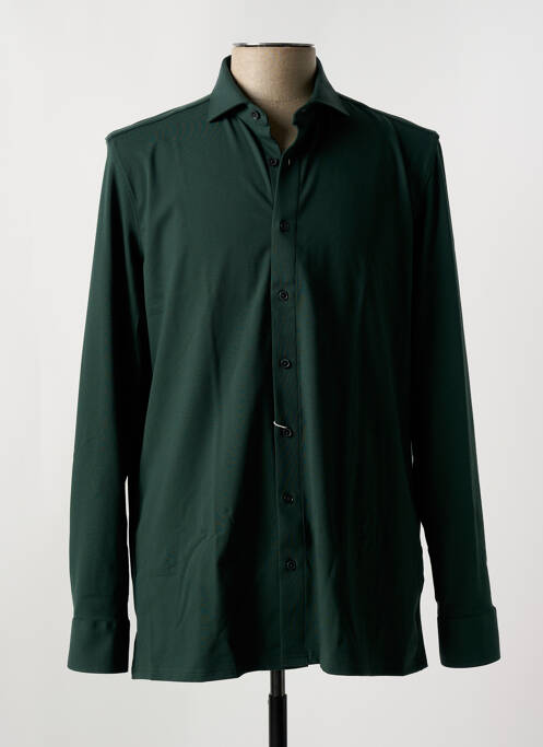Chemise manches longues vert OLYMP pour homme