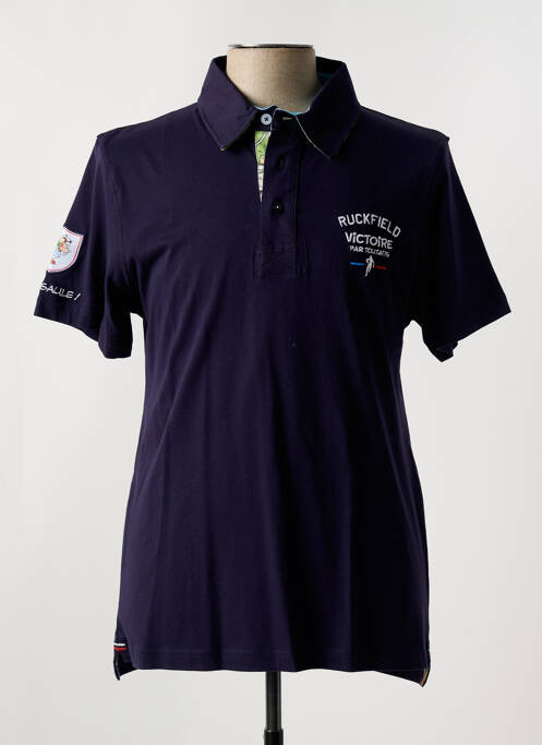 Polo bleu RUCKFIELD pour homme