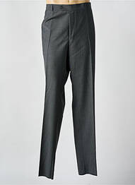 Pantalon slim tissage popeline taille normale gris ODERMARK homme