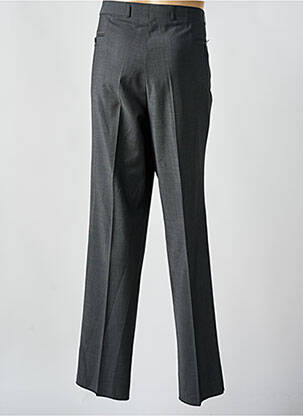 Pantalon slim tissage popeline taille normale gris ODERMARK homme