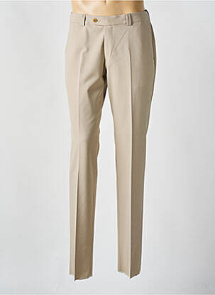 Pantalon slim tissage popeline taille normale beige SAINT HILAIRE homme