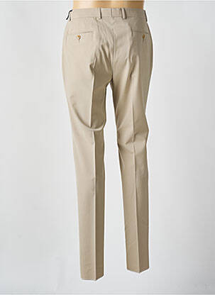 Pantalon slim tissage popeline taille normale beige SAINT HILAIRE homme