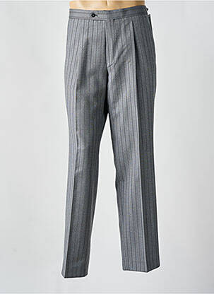 Pantalon droit tissage popeline taille normale gris WILVORST homme