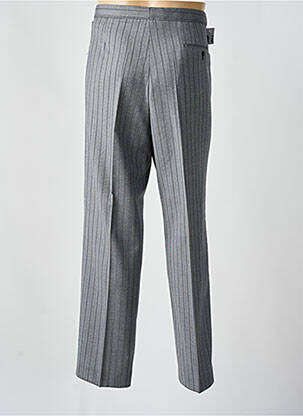 Pantalon droit tissage popeline taille normale gris WILVORST homme