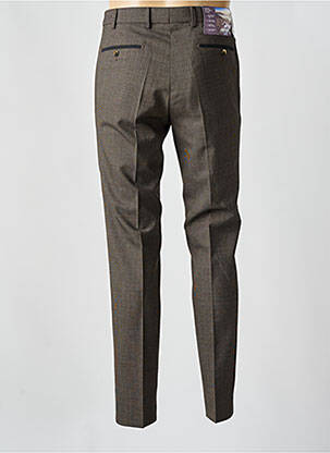 Pantalon slim tissage popeline taille normale marron MEYER homme