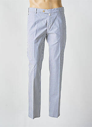 Pantalon chino tissage popeline taille normale bleu MEYER homme