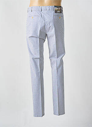 Pantalon chino tissage popeline taille normale bleu MEYER homme