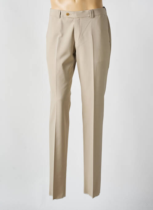Pantalon slim tissage popeline taille normale beige SAINT HILAIRE homme