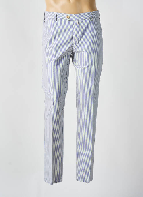 Pantalon chino tissage popeline taille normale bleu MEYER homme