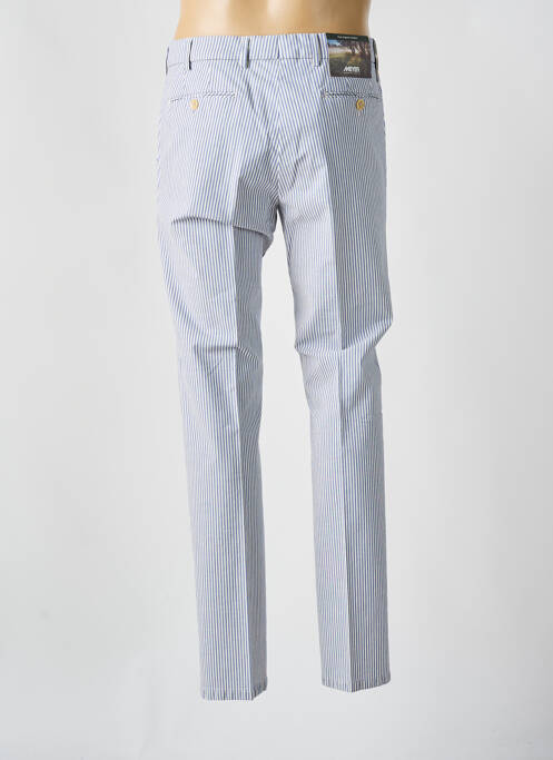 Pantalon chino tissage popeline taille normale bleu MEYER homme
