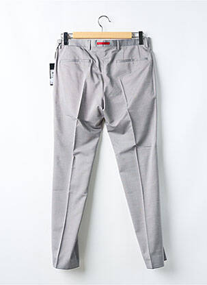 Pantalon slim tissage popeline taille normale gris ROY ROBSON homme