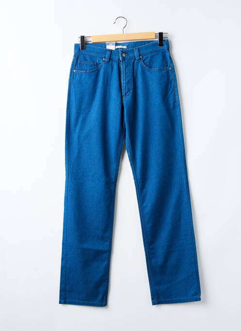 Jeans coupe droite bleu BRUNO SAINT HILAIRE pour homme