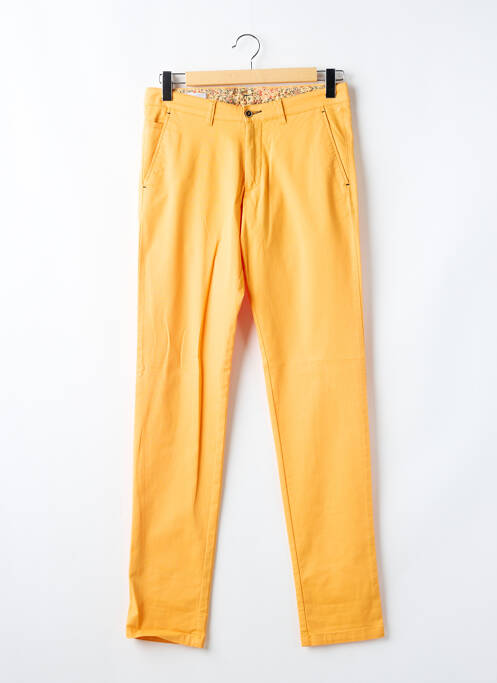Pantalon chino orange BRUNO SAINT HILAIRE pour homme