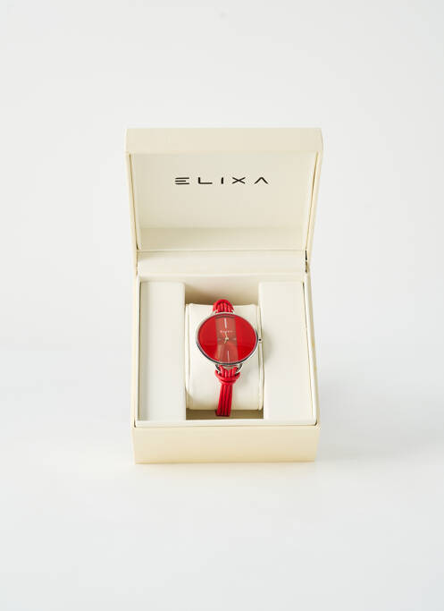 Montre rouge ELIXA pour femme