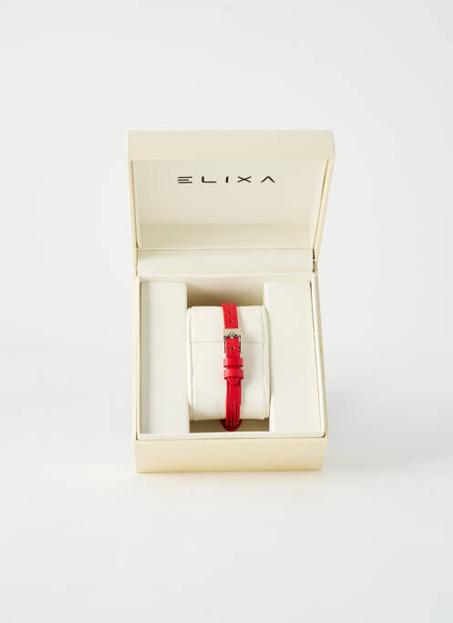 Montre rouge ELIXA pour femme
