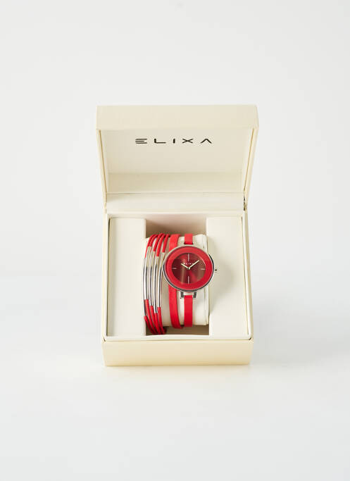 Montre rouge ELIXA pour femme