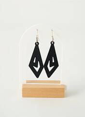 Boucles d’oreilles noir APARA pour femme seconde vue