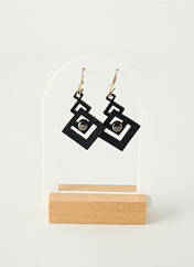 Boucles d’oreilles noir APARA pour femme seconde vue