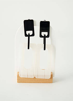 Boucles d’oreilles noir BELLE MISS pour femme