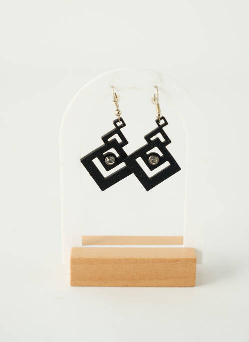 Boucles d’oreilles noir APARA pour femme
