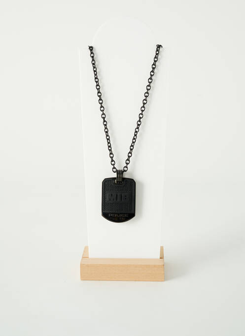 Collier noir POLICE pour homme