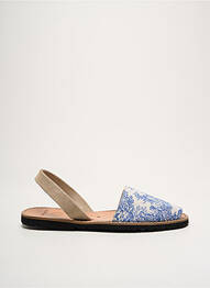Sandales/nu pieds bout ouvert talon plat jusqu'à 3cm bleu MINORQUINES femme
