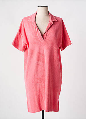 Robe courte manches courtes manches courtes rose HARTFORD femme