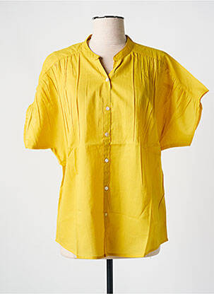 Chemisier manches courtes manches courtes jaune ZEN ETHIC femme