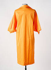 Robe mi-longue orange TOUPY pour femme seconde vue