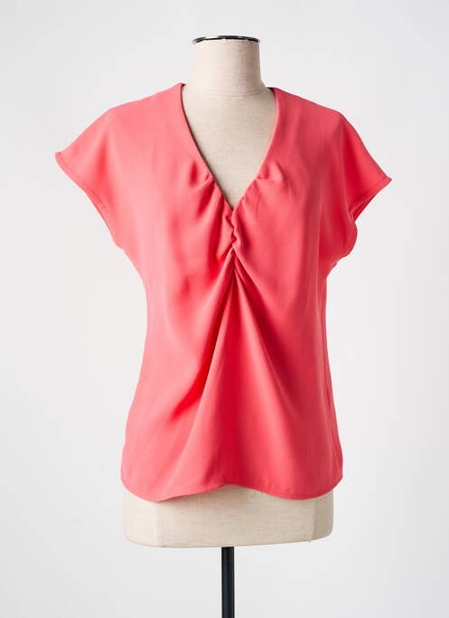 Top manches courtes manches courtes rose TOUPY femme