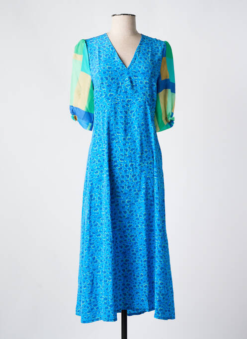 Robe longue bleu TOUPY pour femme